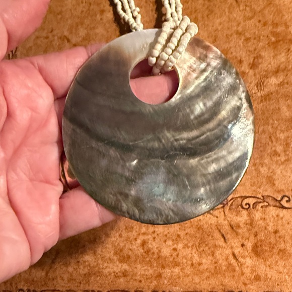 Abalone Shell Necklace - Picture 8 of 12